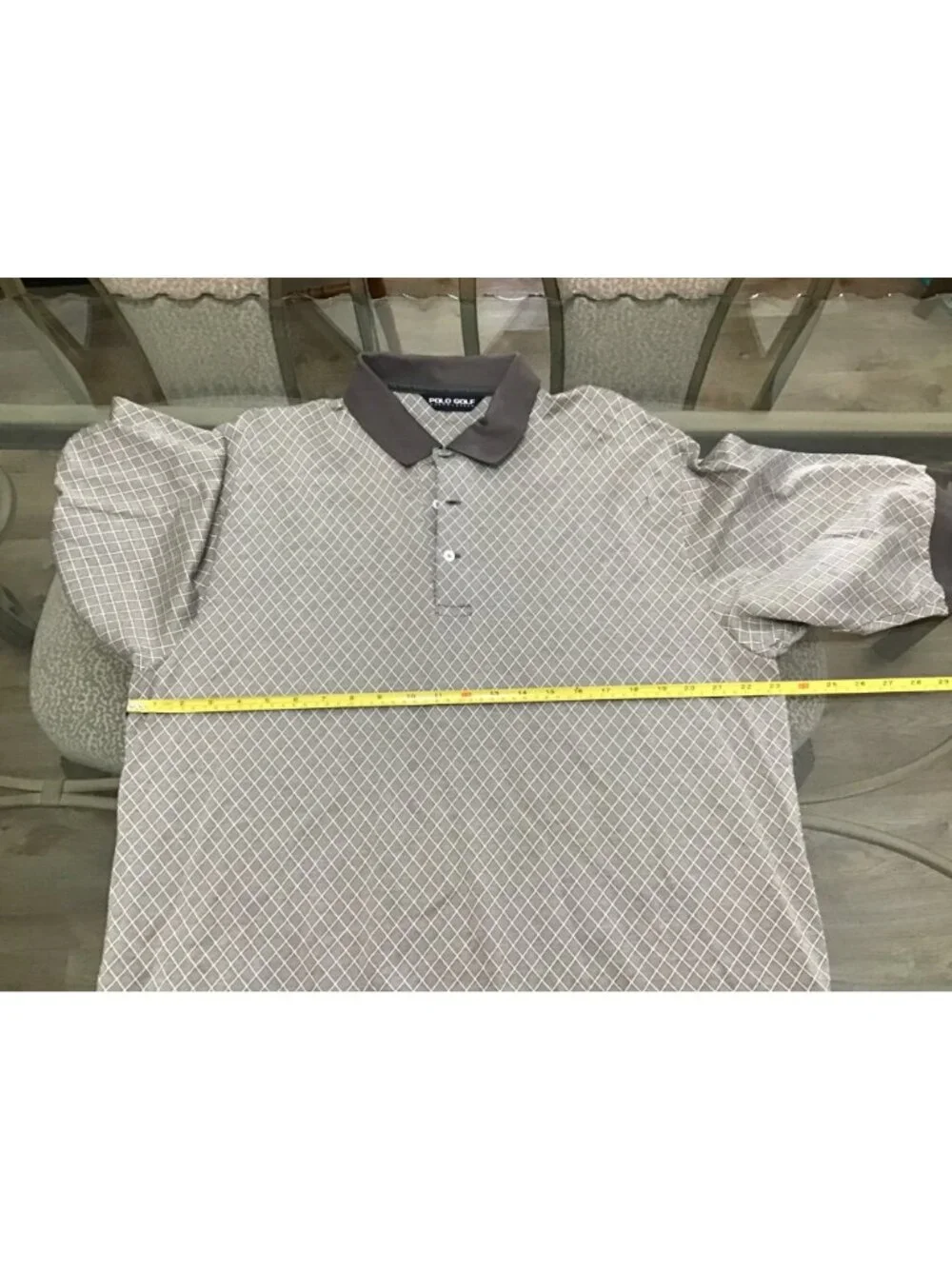POLO GOLF BY RALPH LAUREN MENS GREY SHORT SLEEVE COTTON POLO SHIRT SIZE X-LARGE
